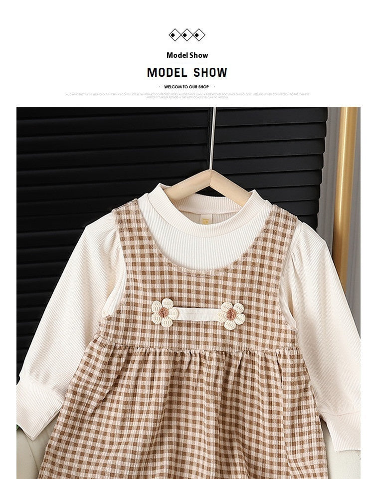 Long-sleeved Two Piece Dress Set