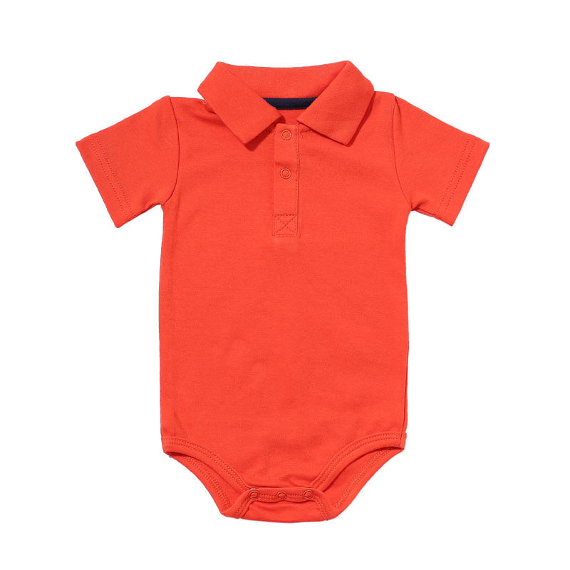 Lapel baby onesie