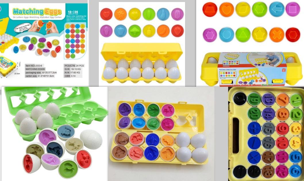 Educational Shape Matching Egg Toy