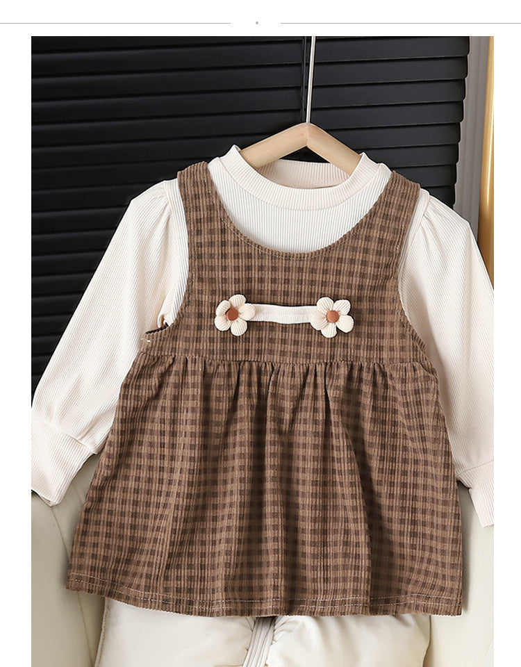 Long-sleeved Two Piece Dress Set