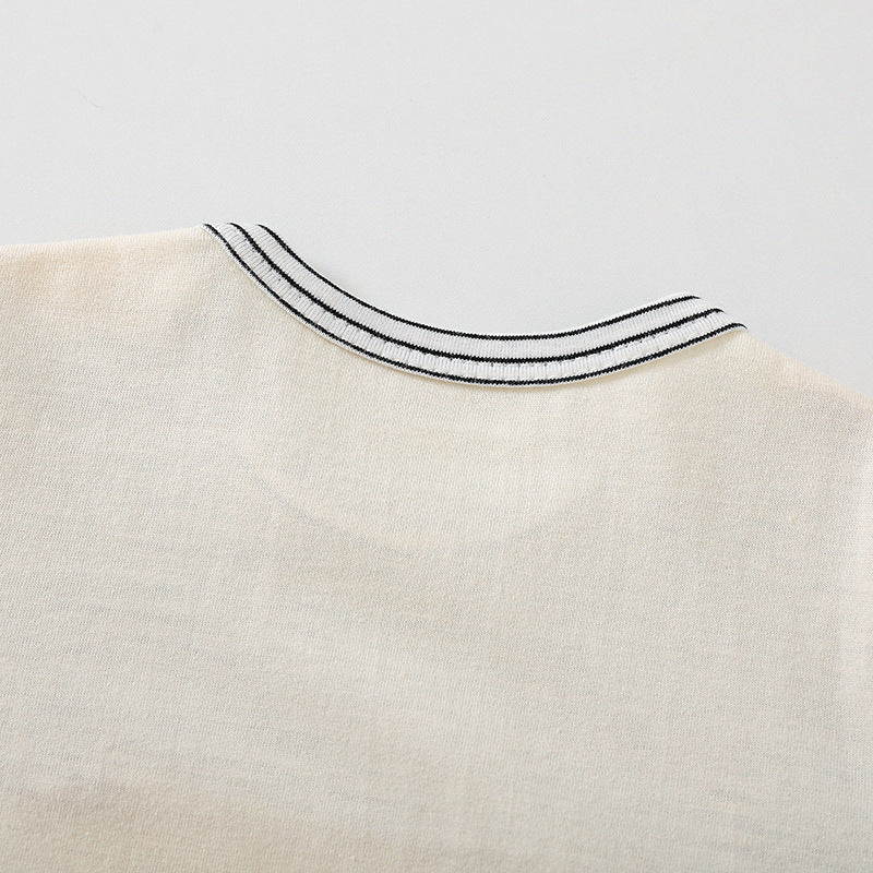 'Peninsula' Baby Short Sleeve Romper