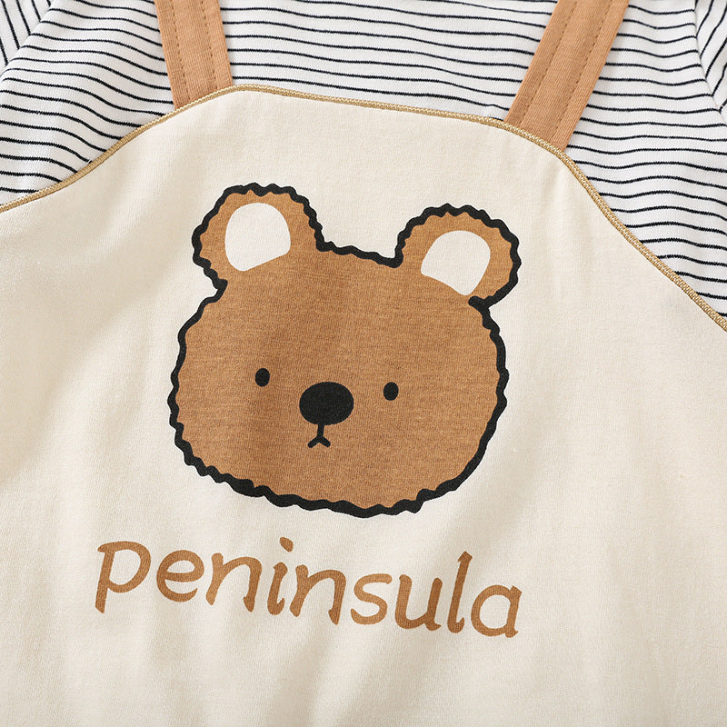 'Peninsula' Baby Short Sleeve Romper