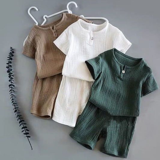 Unisex Short-sleeved Summer Suit
