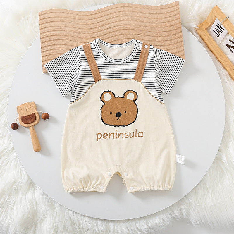 'Peninsula' Baby Short Sleeve Romper