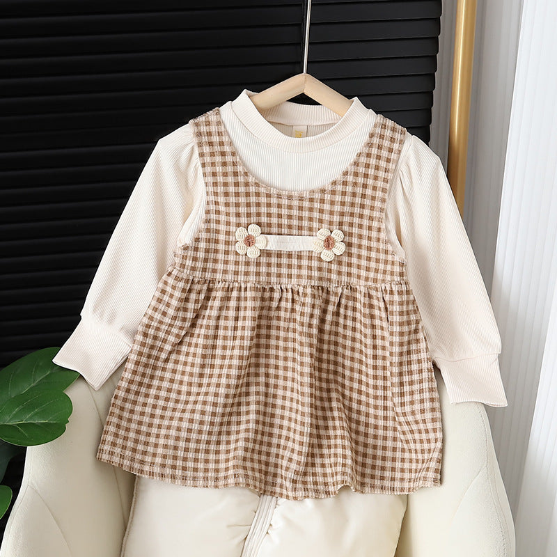Long-sleeved Two Piece Dress Set