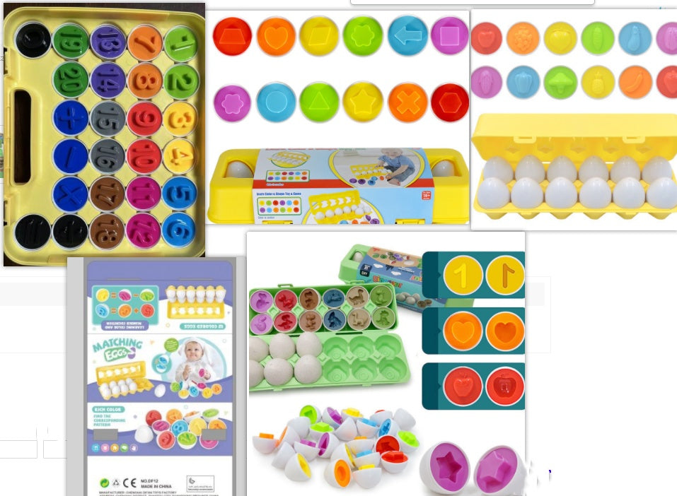 Educational Shape Matching Egg Toy