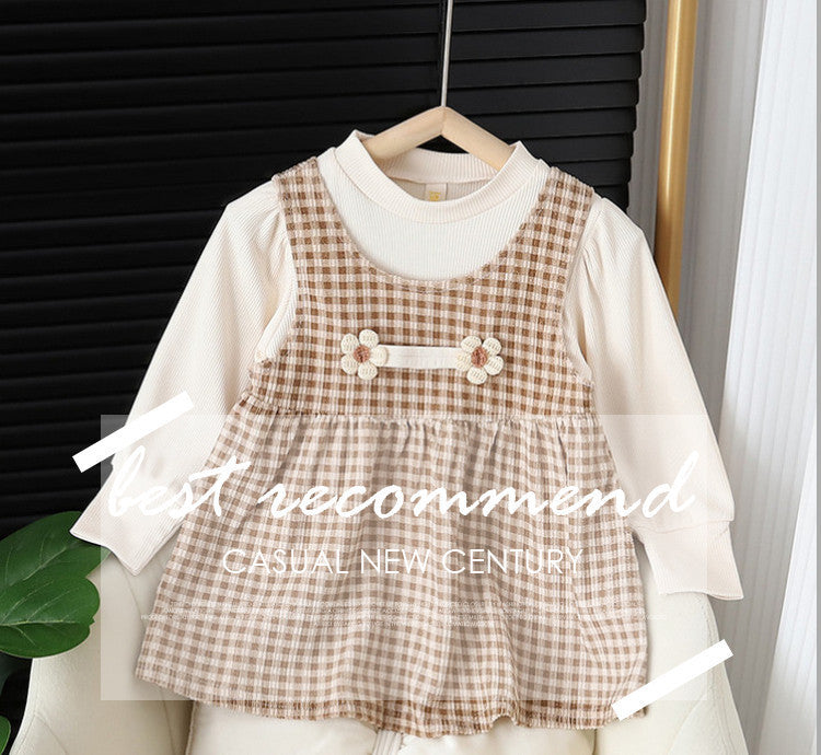 Long-sleeved Two Piece Dress Set