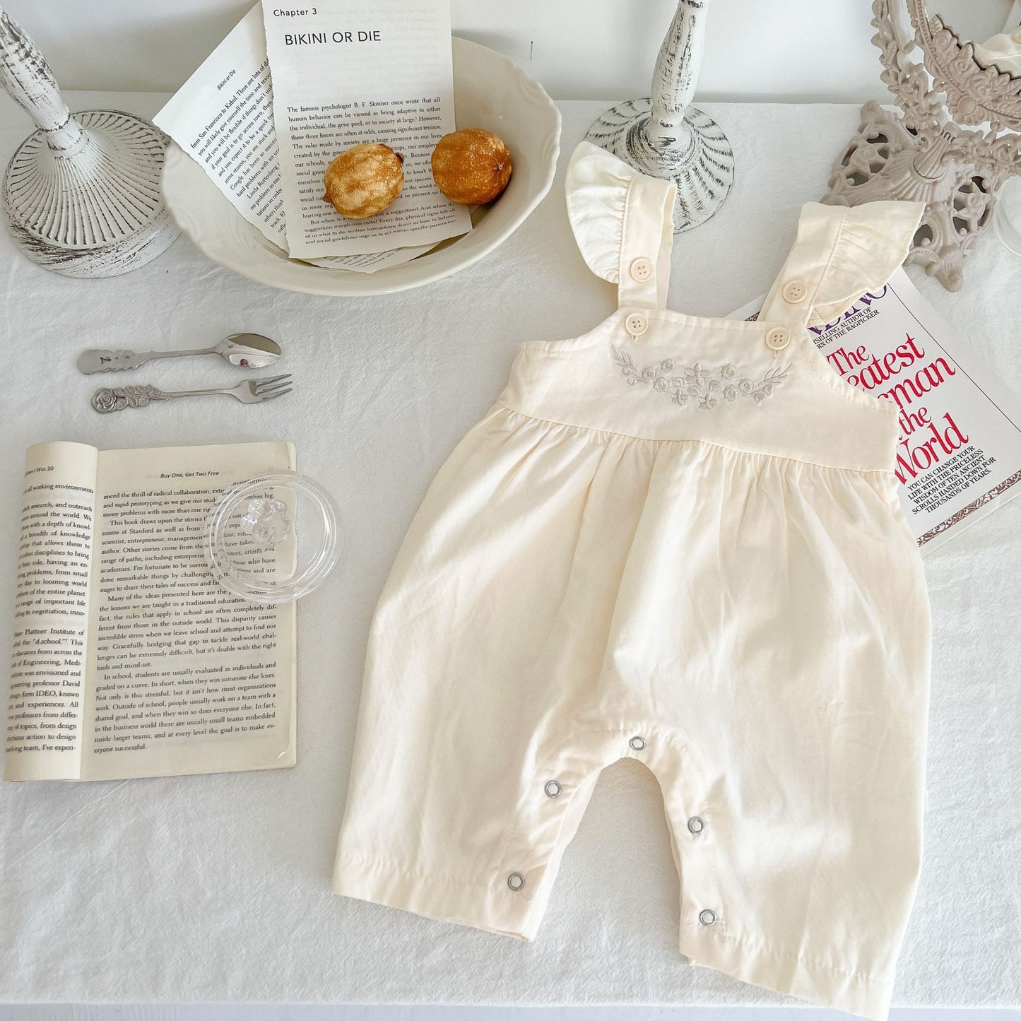 Loose Adjustable Suspender Romper