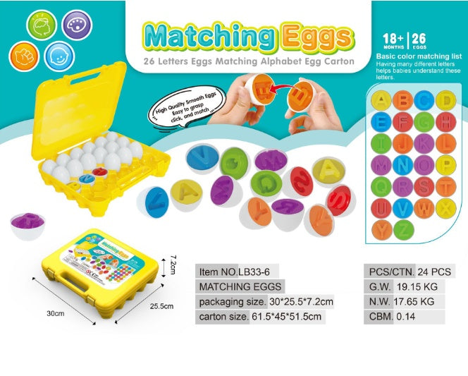 Educational Shape Matching Egg Toy