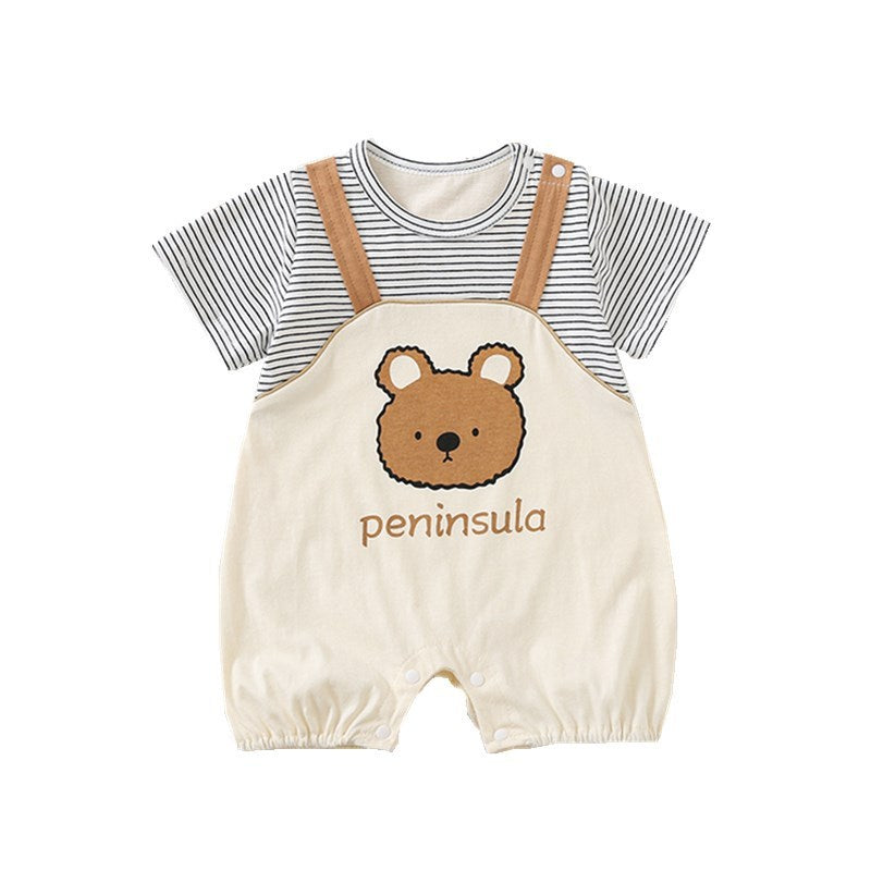 'Peninsula' Baby Short Sleeve Romper