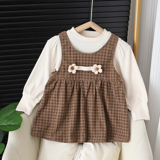 Long-sleeved Two Piece Dress Set