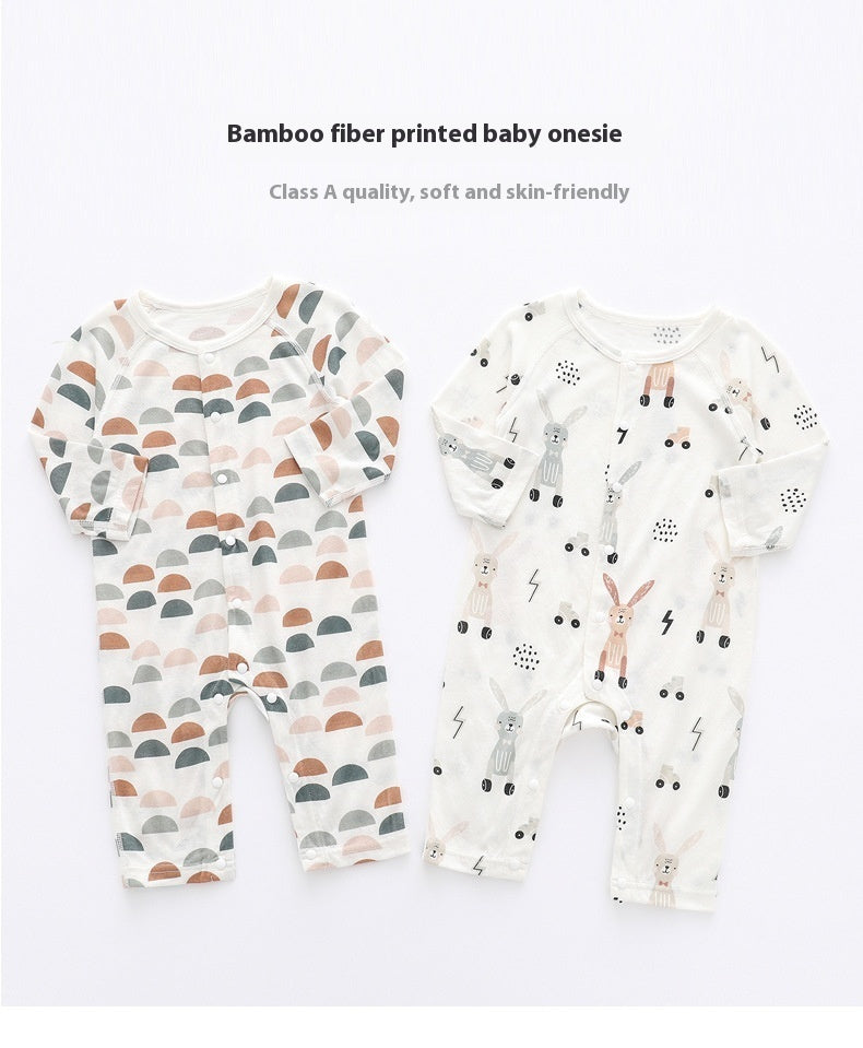 Soft Bamboo Fiber Baby Jumpsuit